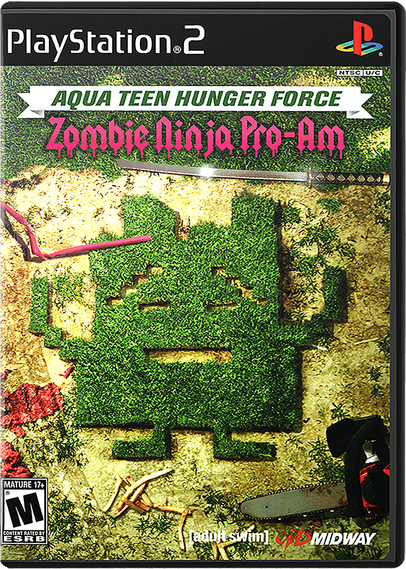 Aqua Teen Hunger Force Zombie Ninja Pro-Am box art for Playstation 2